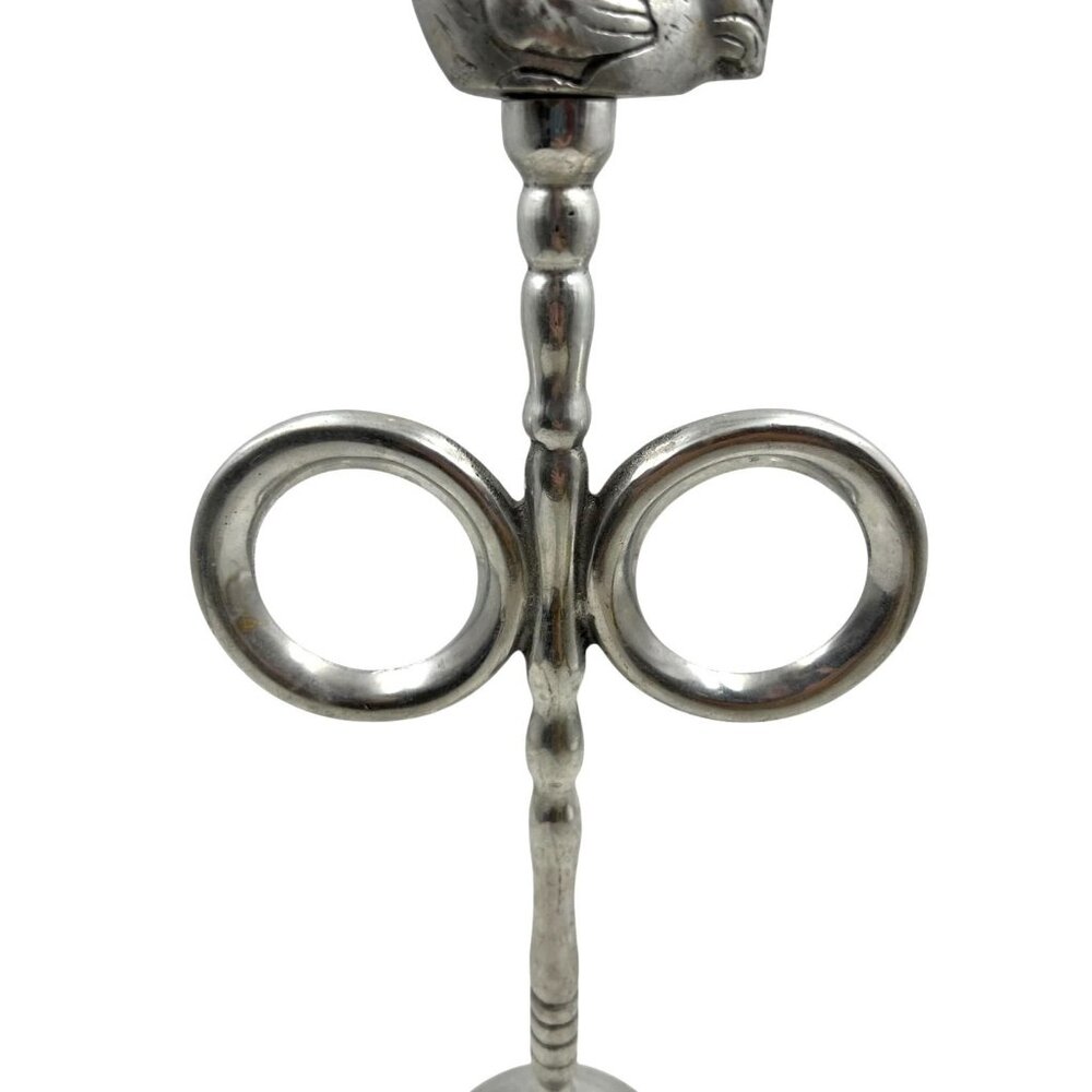 Vintage Aluminum Rooster Holder Stand - Picture 7 of 8